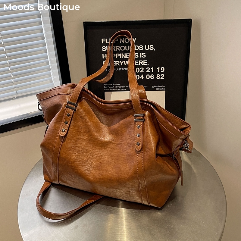 Women'S Tote Bags Designer - Korean Casual Kraft Paper Tote Bags