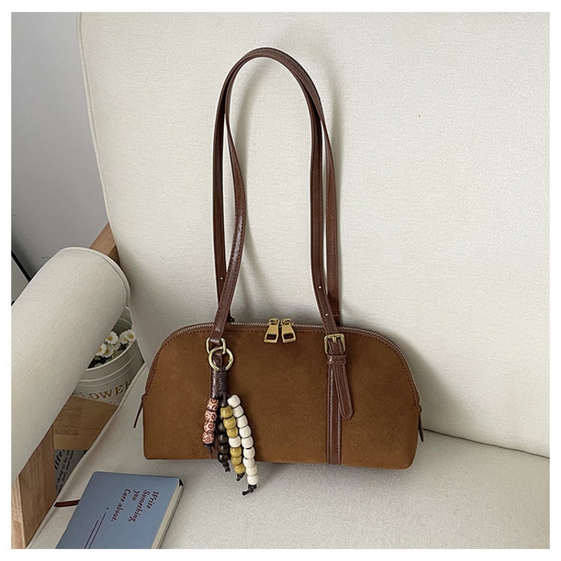 Women Bags Zip - Women Retro Baguette Shoulder Bag Elegant