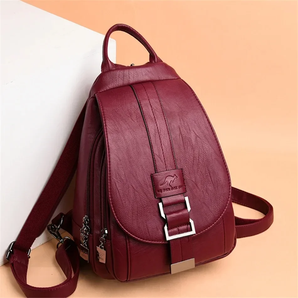 Mini Backpack Women - Multifunctional Women Leather Backpacks Vintage Backpack