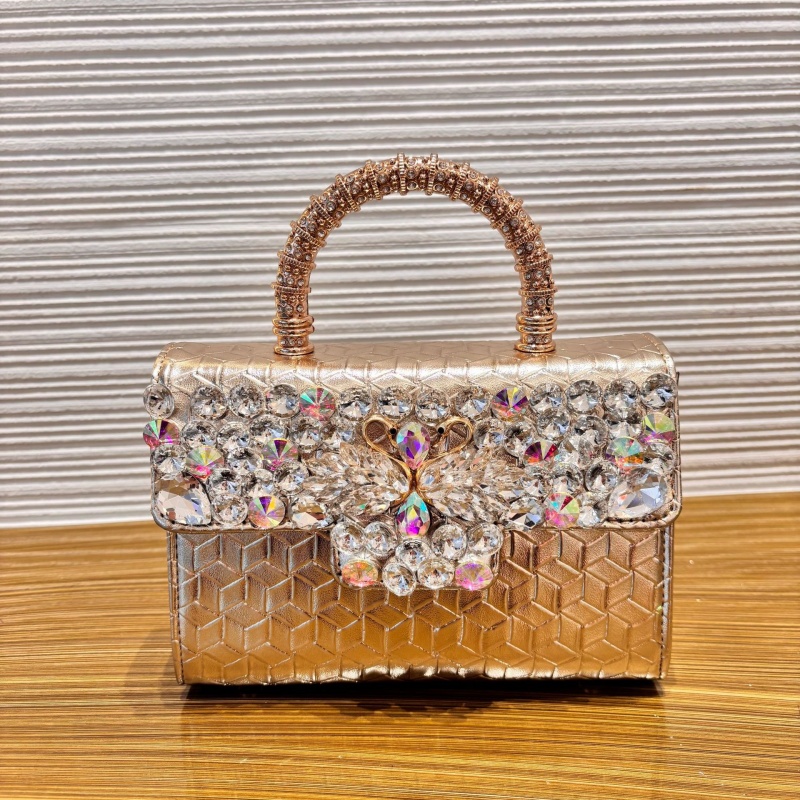 Women'S Vegan Bags - Luxury Glitter Crystal Rhinestones Evening Bag