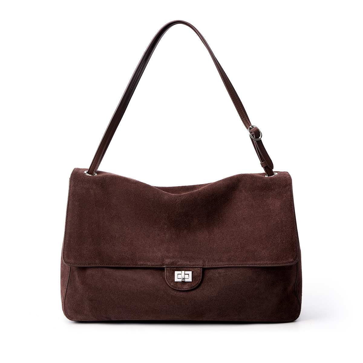 Women'S Vegan Bags - Nubuck Suede Cowhide Leather Hobo Bag