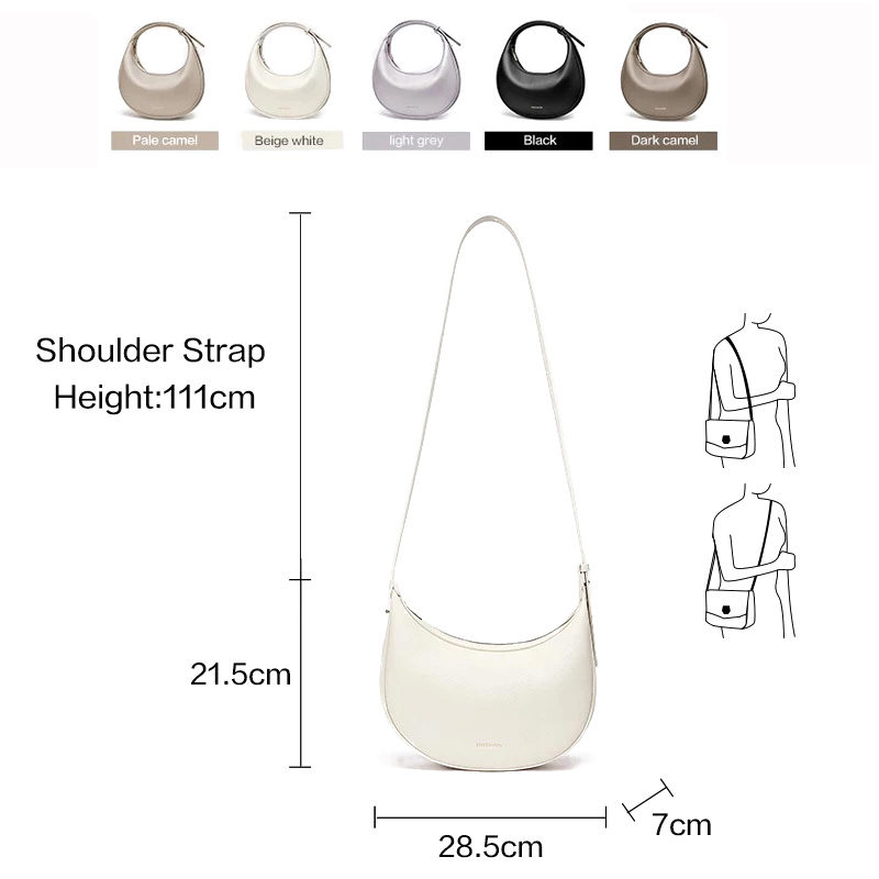 FOXER Brand PU Leather Women's - Half Moon Crescent 评论和价格