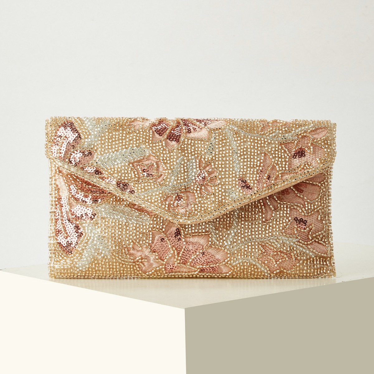 Women Floral Sequin Evening Cl - Women'S Vegan Bags 评论和价格