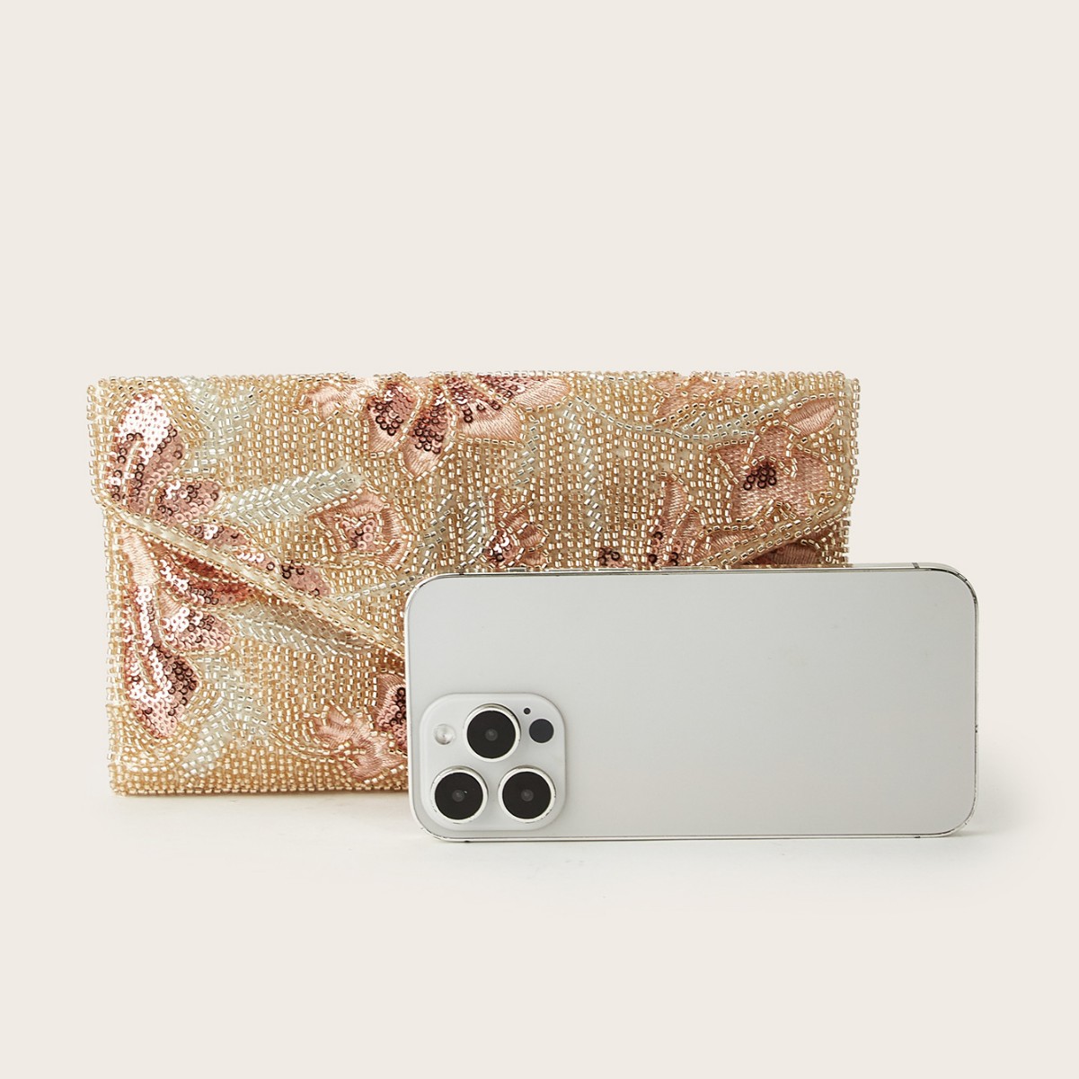 Women Floral Sequin Evening Cl - Women'S Vegan Bags 评论和价格