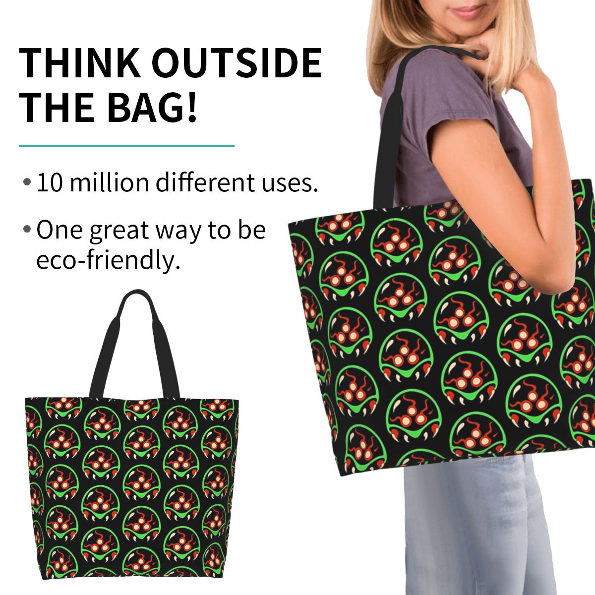 Metroid Vector Shopping Tote B - Women Bags Vector 评论和价格