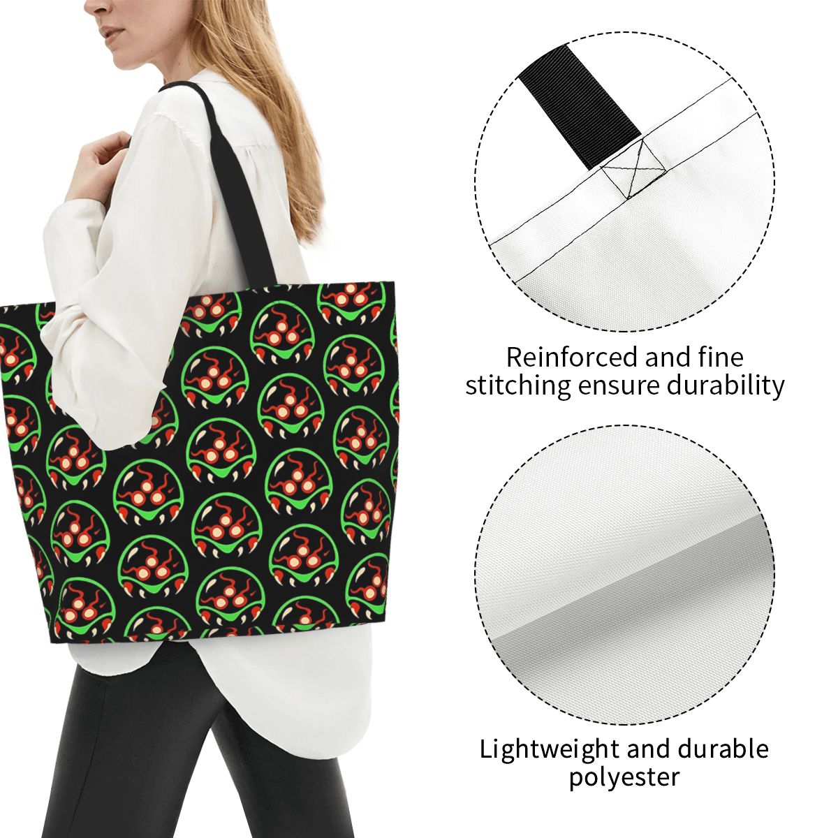 Metroid Vector Shopping Tote B - Women Bags Vector 评论和价格