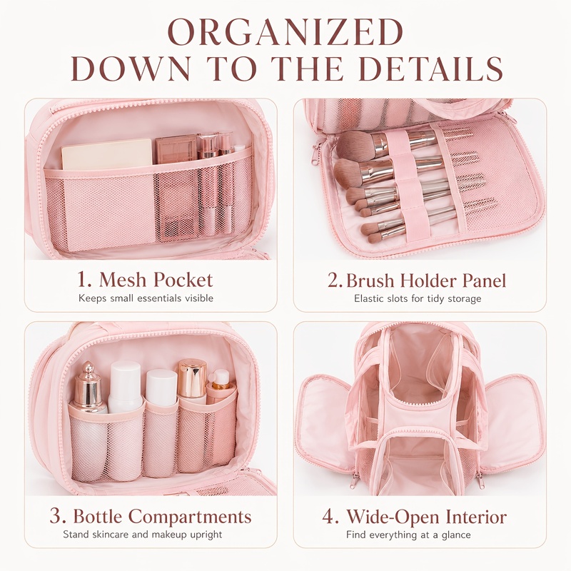 Travel Makeup Bag Large Capaci - Women Bags Medium Size 评论和价格