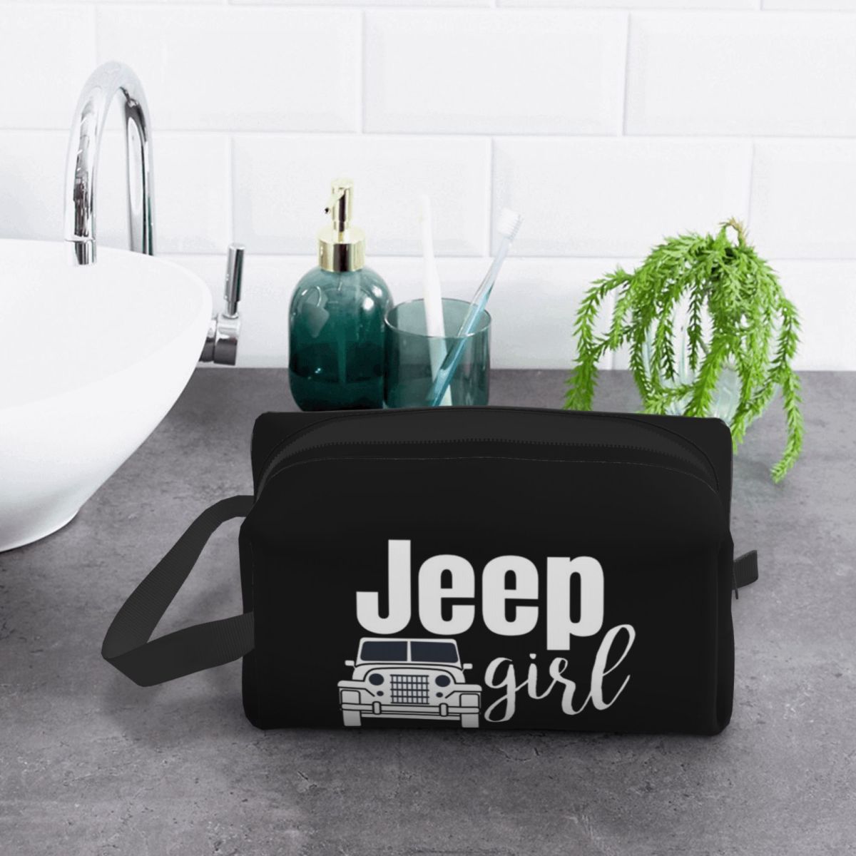 Jeep Girl Makeup Bag Cosmetic  - Women'S Jeep Bags 评论和价格
