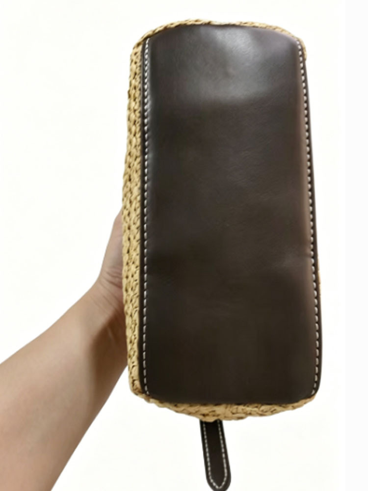 Straw Woven Crescent Bag Frenc - Half Moon Crescent 评论和价格