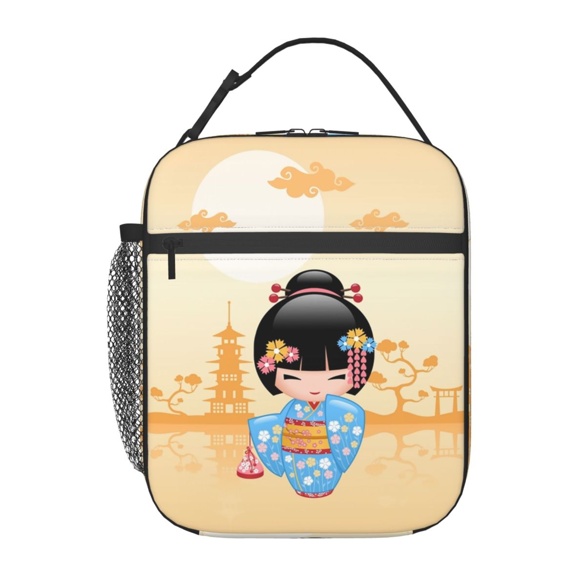 Japanese Maiko Kokeshi Doll In - Women Bags Vector 评论和价格