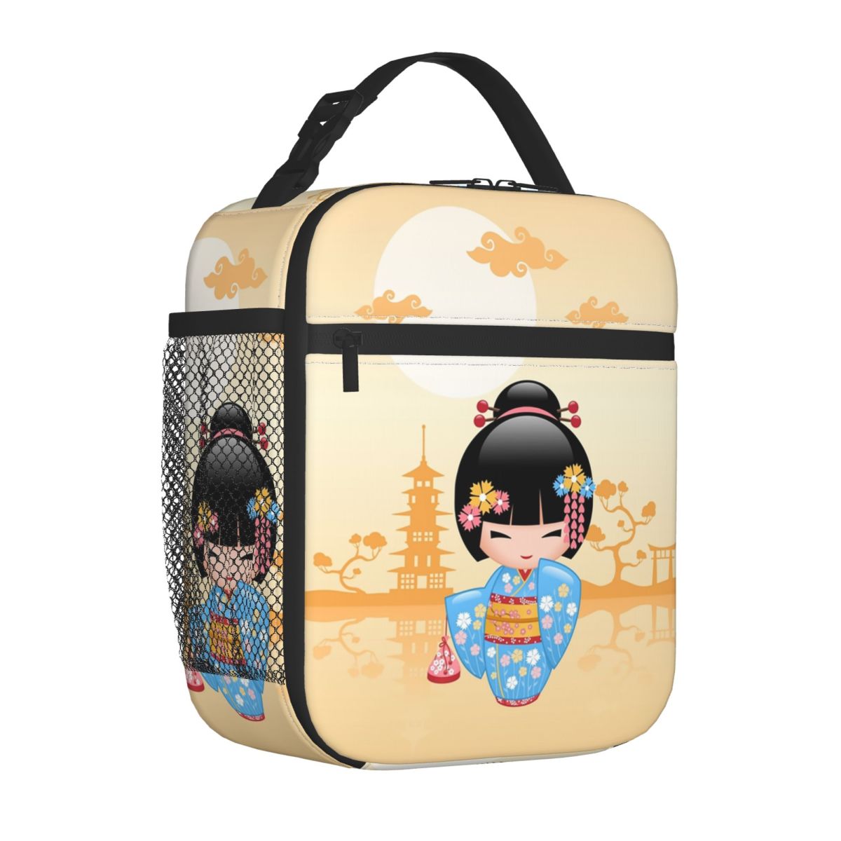 Japanese Maiko Kokeshi Doll In - Women Bags Vector 评论和价格