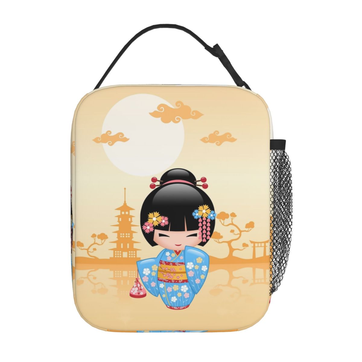 Japanese Maiko Kokeshi Doll In - Women Bags Vector 评论和价格