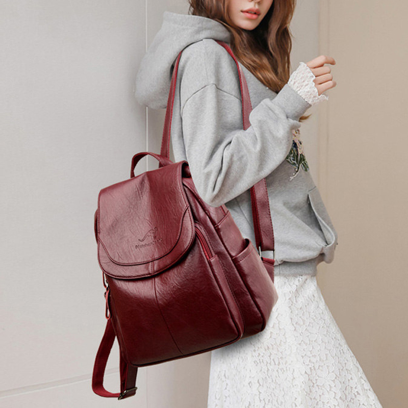 Vintage Soft Leather Backpack  - Mini Backpack Women 评论和价格