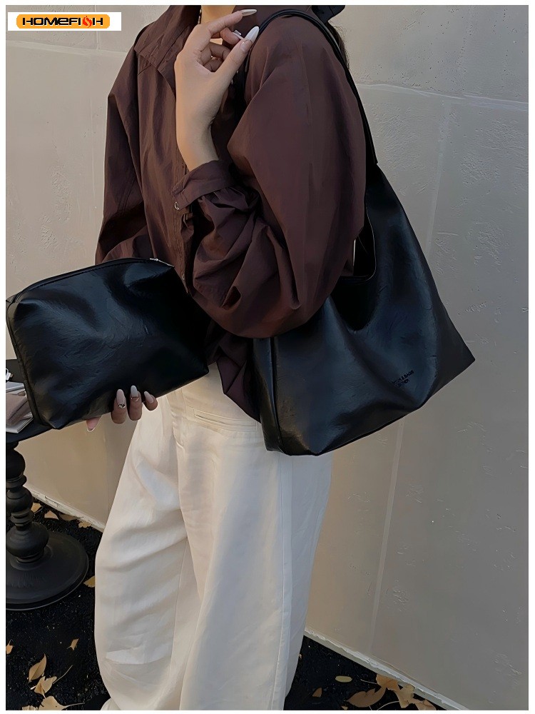 Retro Simple Large Women Tote  - Women'S Vegan Bags 评论和价格