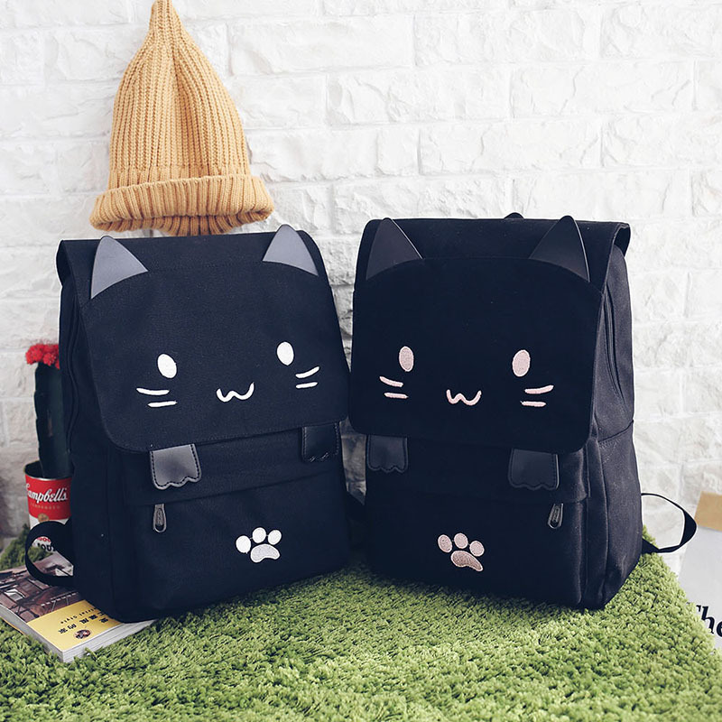 Japanese Stupid Cute 3D Cat La - Mini Backpack Women 评论和价格