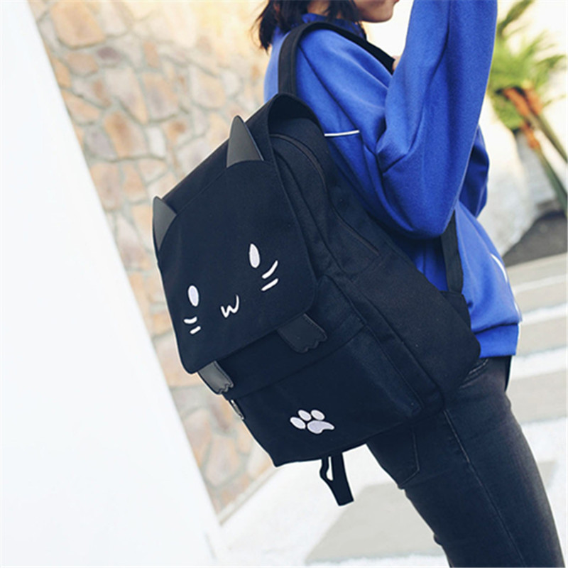 Japanese Stupid Cute 3D Cat La - Mini Backpack Women 评论和价格