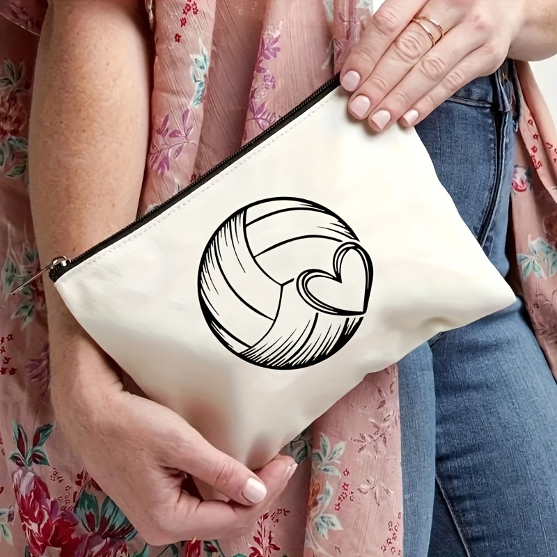 A Volleyball themed makeup bag - Women Bags In Amazon 评论和价格