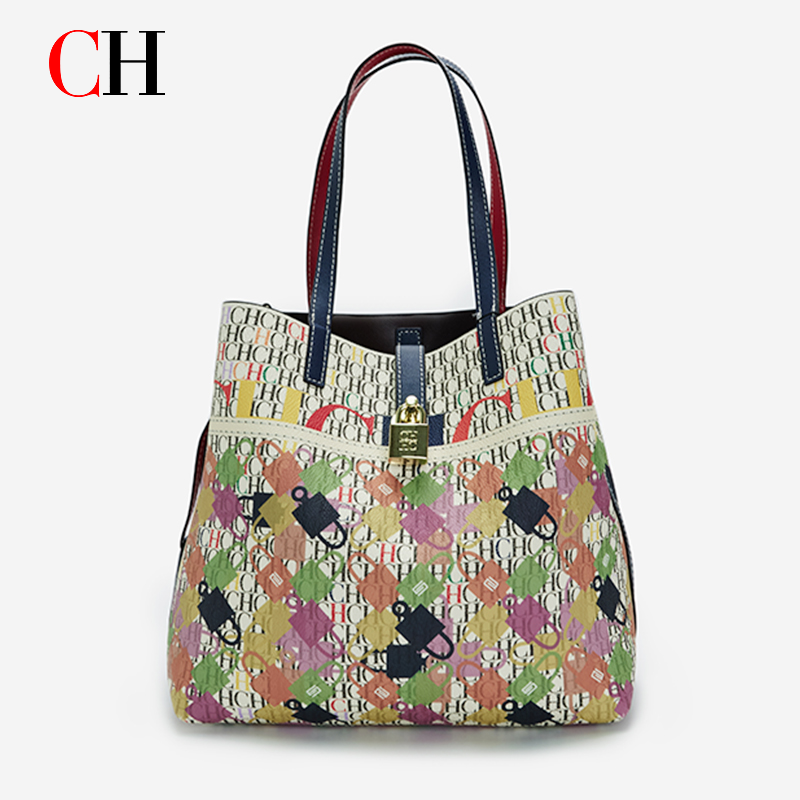 CH Women Large Capacity Printe - Women Bags Medium Size 评论和价格