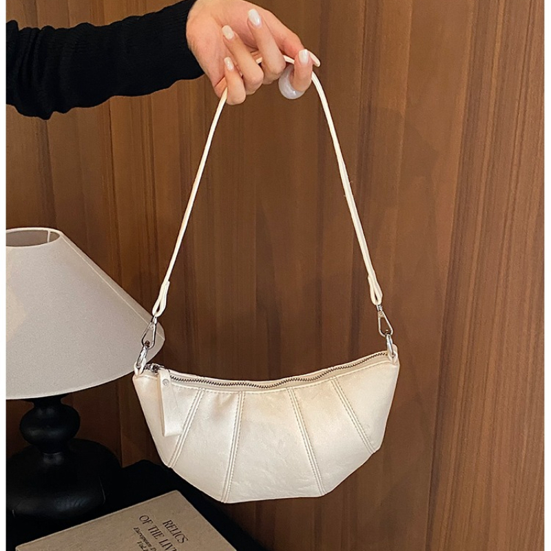 Soft PU Semicircle Shoulder Ba - Half Moon Crescent 评论和价格
