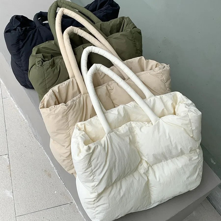 Cotton Padded Tote Large Quilt - Women'S Tote Bags Designer 评论和价格
