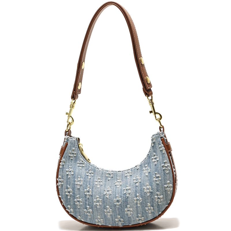 Fashion Denim Hobo Bag 2026 Sp - Half Moon Crescent 评论和价格