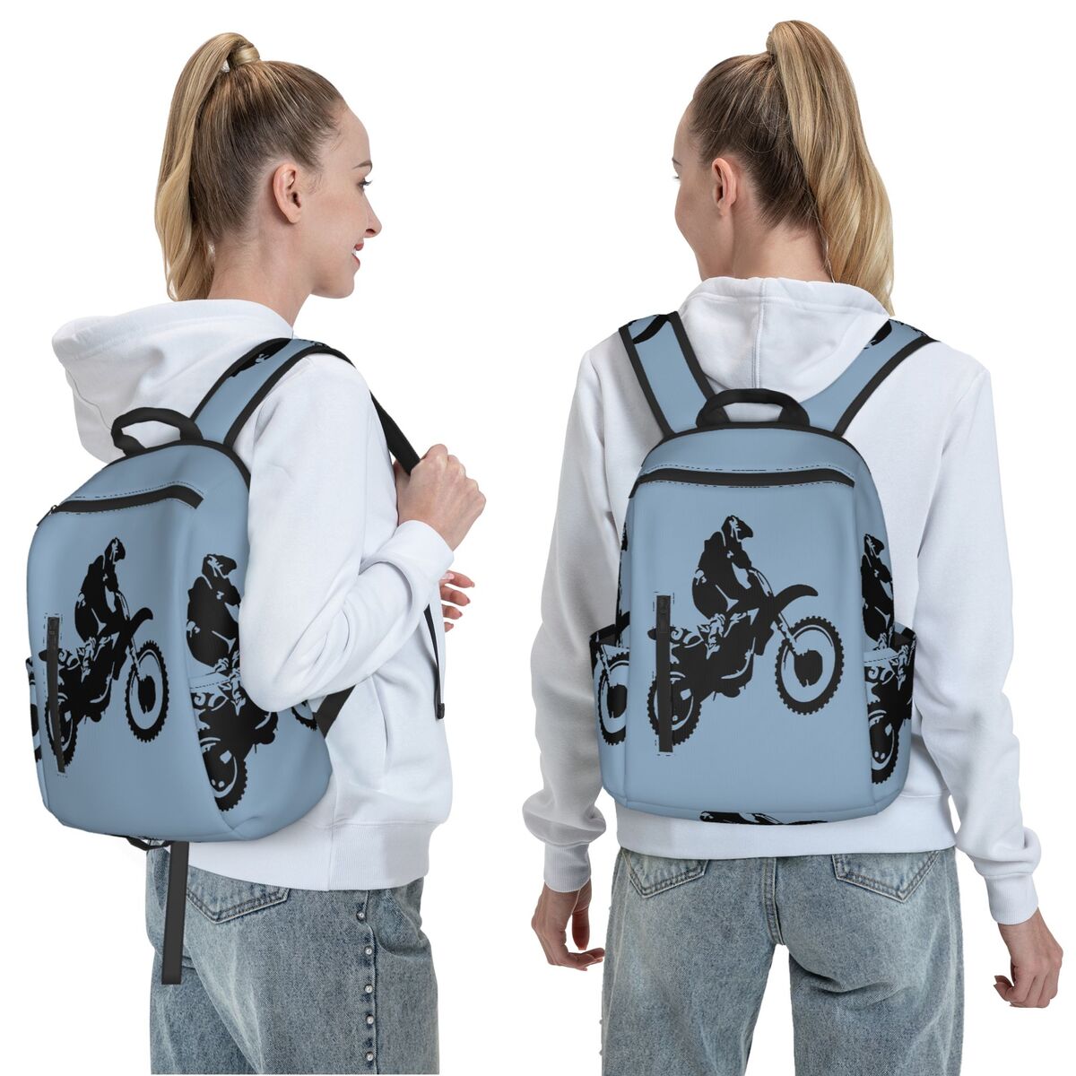 Moto X Dirt Bike Monotone Vect - Women Bags Vector 评论和价格