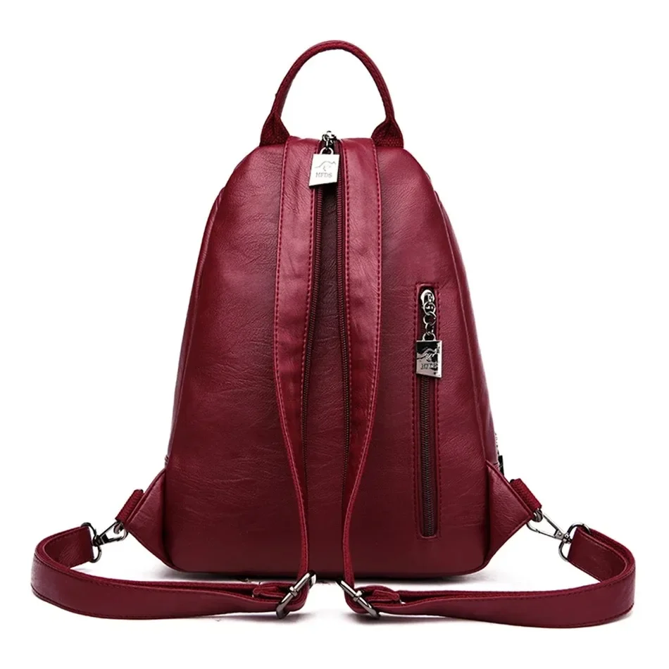 Multifunctional Women Leather  - Mini Backpack Women 评论和价格