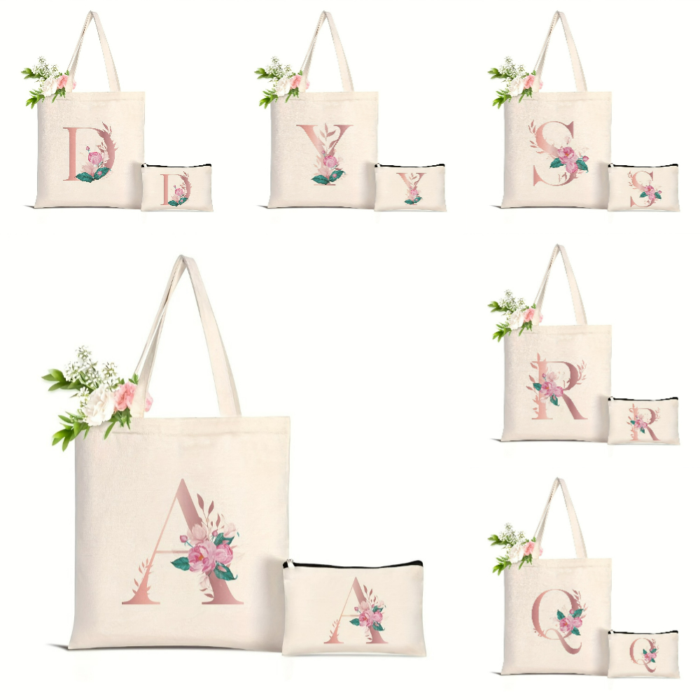 1pc Floral Love Letter Print T - Women'S Tote Bags Designer 评论和价格
