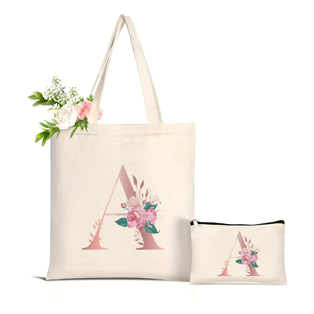 1pc Floral Love Letter Print T - Women'S Tote Bags Designer 评论和价格