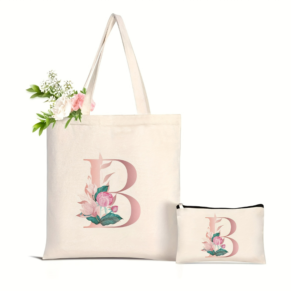 1pc Floral Love Letter Print T - Women'S Tote Bags Designer 评论和价格