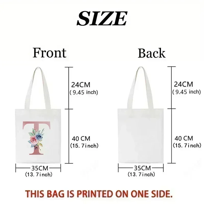 1pc Floral Love Letter Print T - Women'S Tote Bags Designer 评论和价格