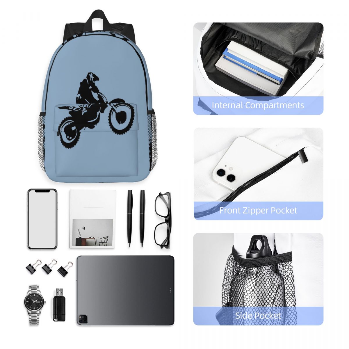 Moto X Dirt Bike Monotone Vect - Women Bags Vector 评论和价格