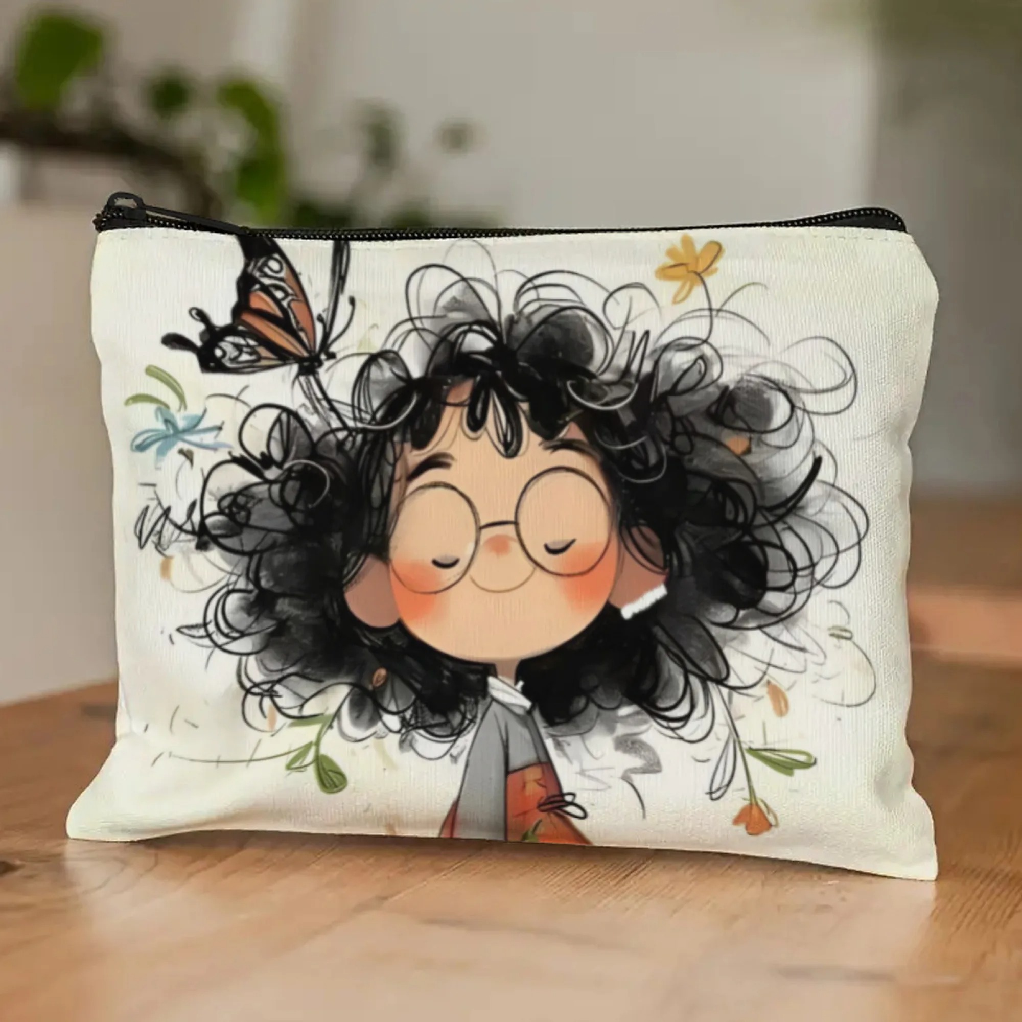 Cartoon Girl Makeup Bag Zipper - Women Bags In Amazon 评论和价格