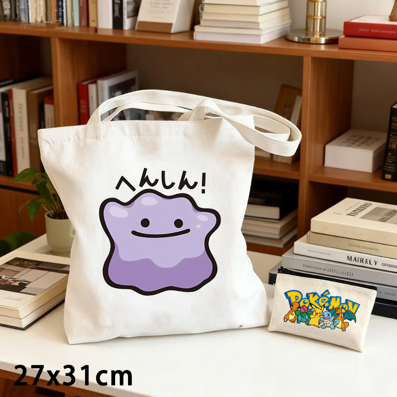 2PCS Pokemoned Canvas Bag and  - Women'S Bags Cross Body 评论和价格