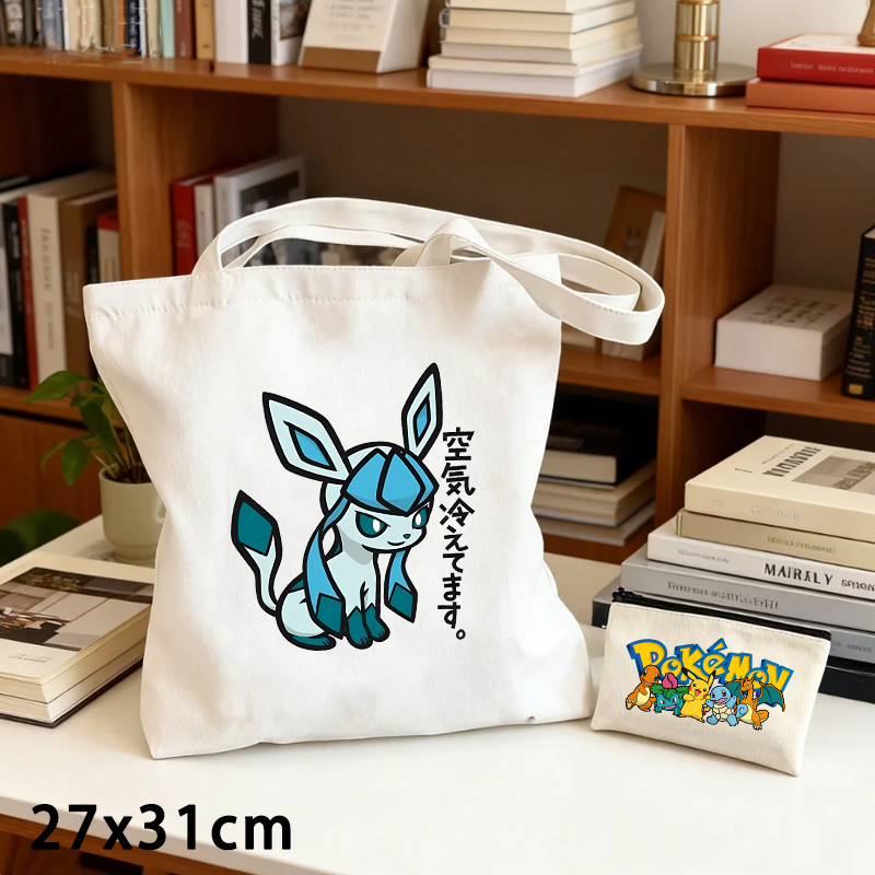2PCS Pokemoned Canvas Bag and  - Women'S Bags Cross Body 评论和价格