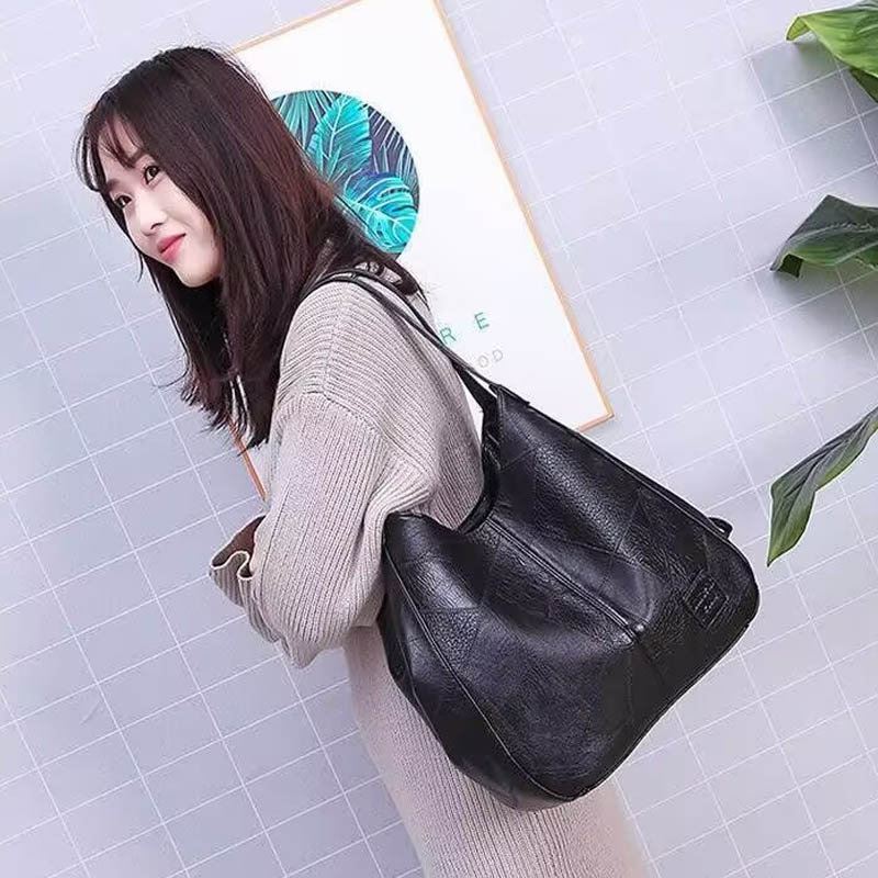 Large Capacity Vintage Leather - Women'S Vegan Bags 评论和价格