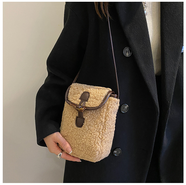 Lambswool Phone-bag Women Faux - Women'S Bags Cross Body 评论和价格