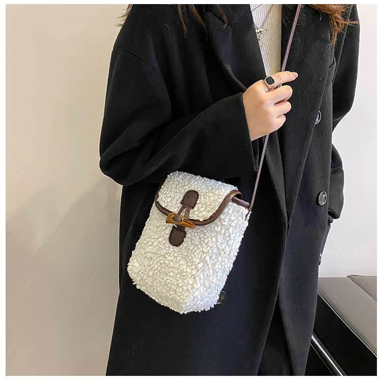 Lambswool Phone-bag Women Faux - Women'S Bags Cross Body 评论和价格