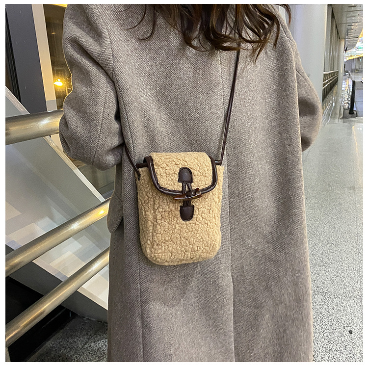Lambswool Phone-bag Women Faux - Women'S Bags Cross Body 评论和价格