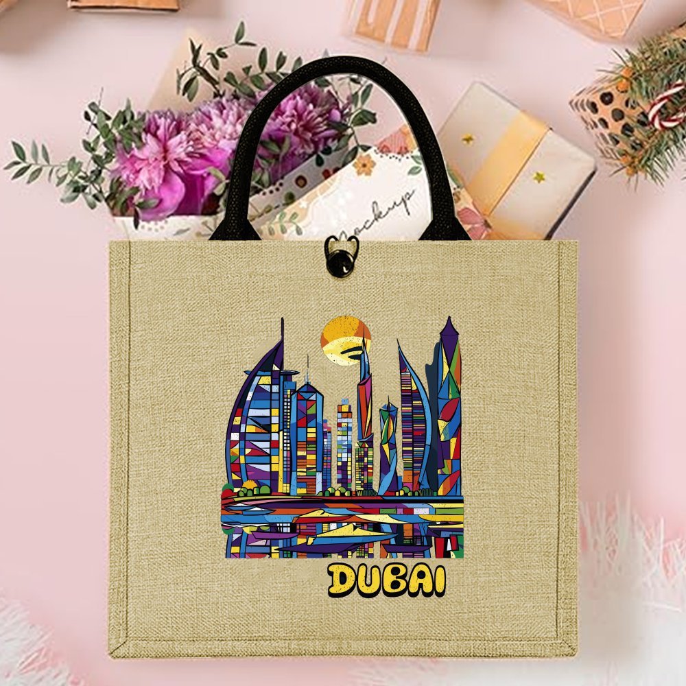 Hot Sale Skyline Printed Linen - Women Bags Uae 评论和价格