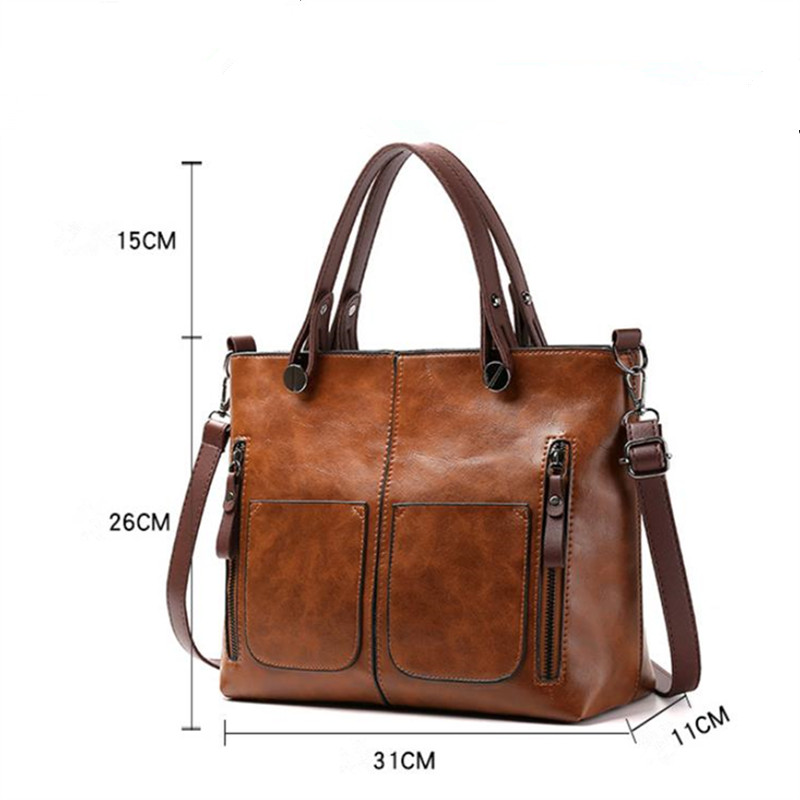 Retro Leather Handbag Shoulder - Women'S Vegan Bags 评论和价格