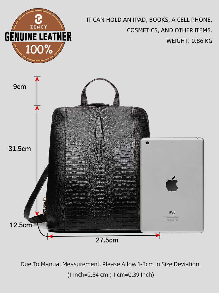 Zency Women's Crocodile Leathe - Mini Backpack Women 评论和价格